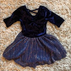 Dot dot smile Ballerina dress blue size 12/24 m